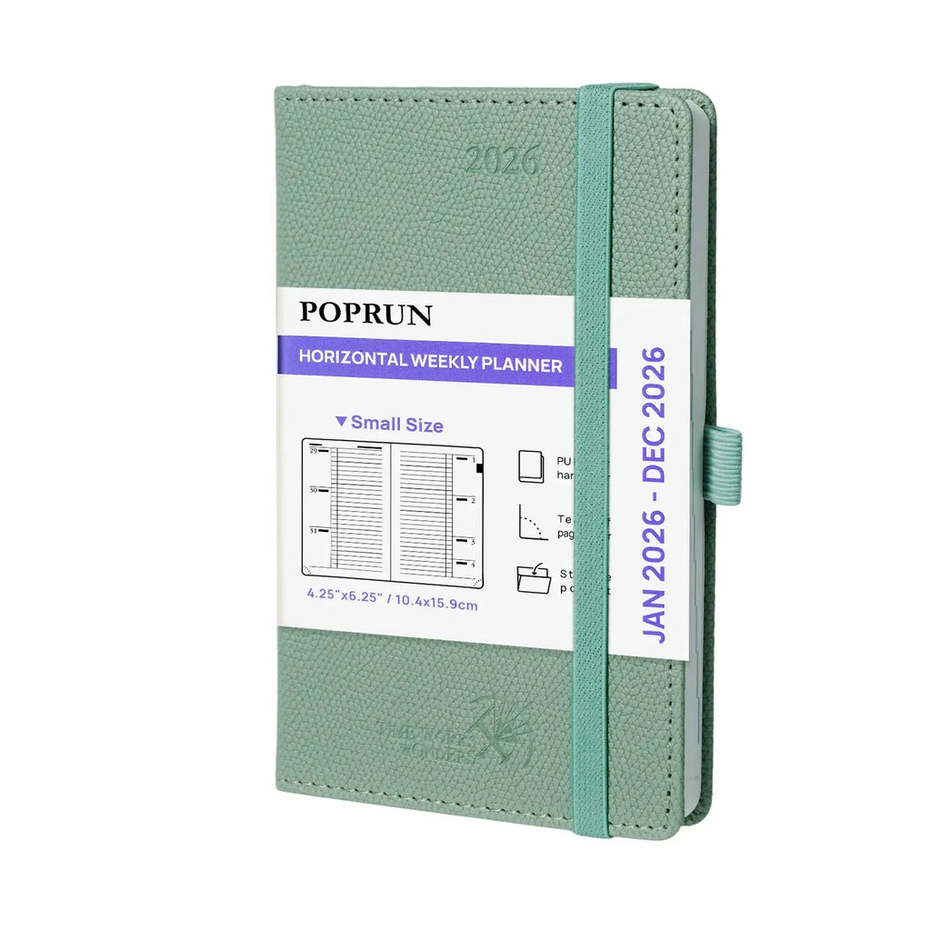 poprun-pocket-size-weekly-planner-2026-uk-hardcover-calendar-planner