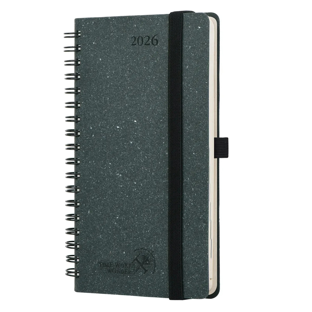 Pocket Recycled Weekly Planner 2026 UK Spiral Hardcover POPRUN pocket-recycled-weekly-planner-2026-uk-spiral-hardcover-poprun