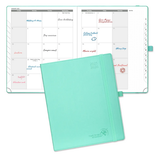 2025-2026 Academic Planner soft PU cover Large Szie 8.5x10.5