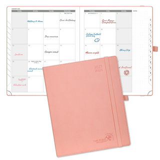 2025-2026 Academic Planner soft PU cover Large Szie 8.5x10.5