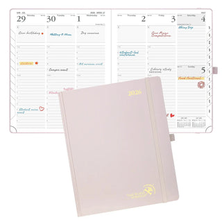 POPRUN 2025 Weekly Planner Light Pink