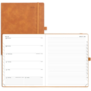 POPRUN 2026 Weekly Planner Neo Brown