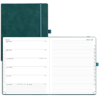 POPRUN 2026 Weekly Planner Neo Forrest Green