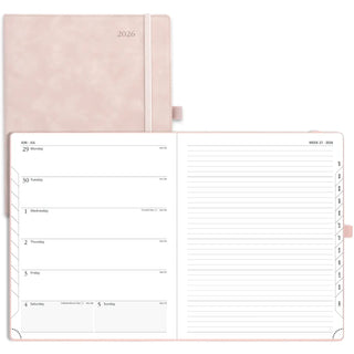 POPRUN 2026 Weekly Planner Sakura Pink