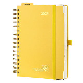 POPRUN 2025 Daily Planner Light Yellow