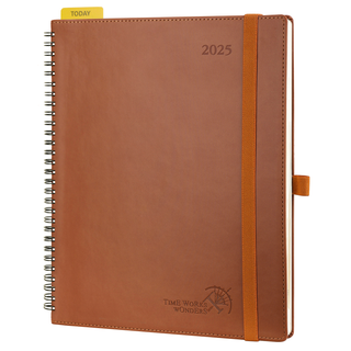 POPRUN 2025 Weekly Planner Brown