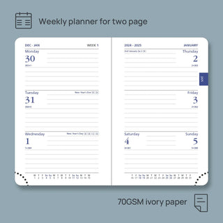 POPRUN 2025 Weekly and Monthly Planner