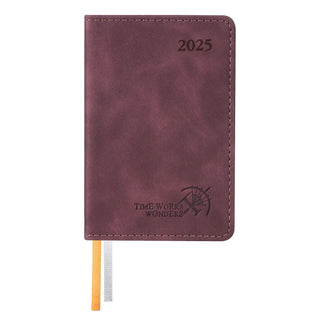 POPRUN 2025 Weekly and Monthly Planner Claret