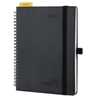 POPRUN 2025 Weekly Planner Black