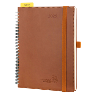 POPRUN 2025 Weekly Planner Brown