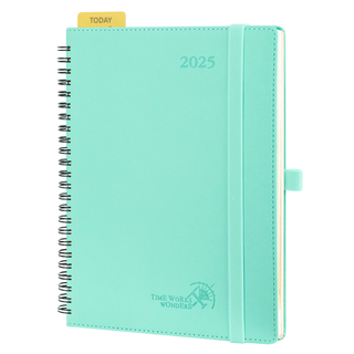 POPRUN 2025 Weekly Planner Mint Green