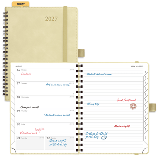 POPRUN Weekly Planner Beige