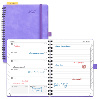 POPRUN Weekly Planner Lillac