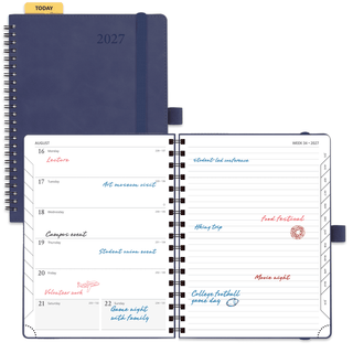 POPRUN Weekly Planner Navy Blue