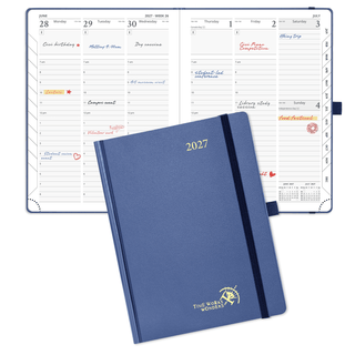 POPRUN 2027 Week Planner Navy Blue