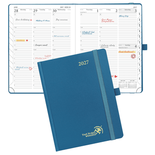 POPRUN 2027 Week Planner Night Sky Blue