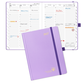 POPRUN 2027 Week Planner Violet