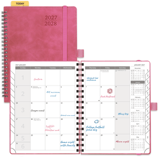 POPRUN 2026 Monthly Planner Magenta