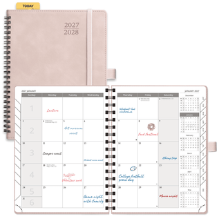 POPRUN 2026 Monthly Planner Pink