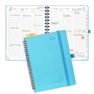 POPRUN 2026 Weekly Planner Donau Blue