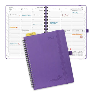 POPRUN 2026 Weekly Planner Purple