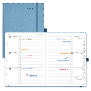 POPRUN 2027 Week Planner Aquamarine