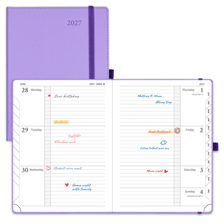 POPRUN 2027 Week Planner Lavender