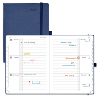 POPRUN 2027 Week Planner Navy Blue