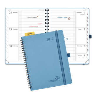 POPRUN 2027 Week Planner Aquamarine