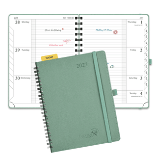 POPRUN 2027 Week Planner Army Green