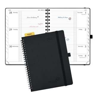POPRUN 2027 Week Planner Black
