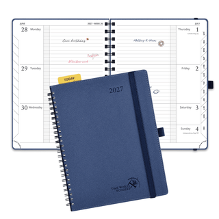 POPRUN 2027 Week Planner Navy Blue