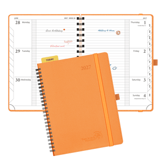 POPRUN 2027 Week Planner Orange