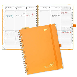POPRUN 2026 Weekly Planner Orange