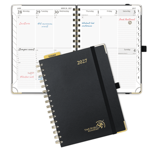 POPRUN 2026 Weekly Planner Black