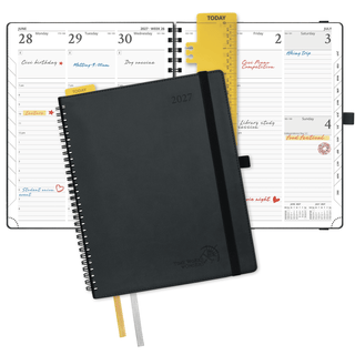 POPRUN 2027 Week Planner Black