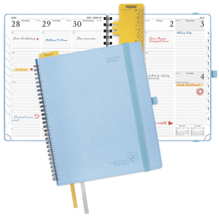 POPRUN 2027 Week Planner Blue