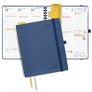 POPRUN 2027 Week Planner Navy Blue