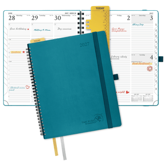 POPRUN 2027 Week Planner Pacific Green