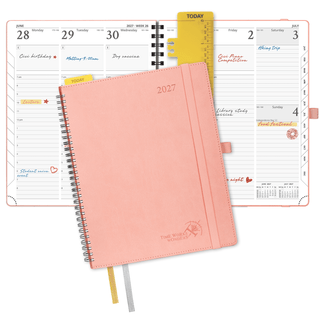 POPRUN 2027 Week Planner Pink