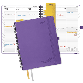 POPRUN 2027 Week Planner Purple