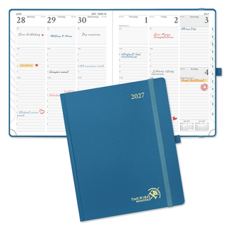 POPRUN 2027 Week Planner Night Sky Blue