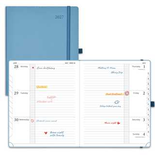 POPRUN 2027 Week Planner Aquamarine