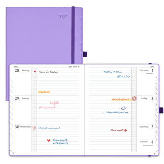 POPRUN 2027 Week Planner Lavender