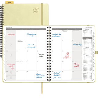 POPRUN 2027 Monthly Planner Beige