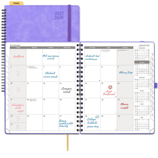 POPRUN 2027 Monthly Planner Lilac