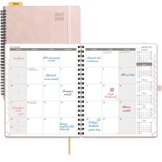 POPRUN 2027 Monthly Planner Pink