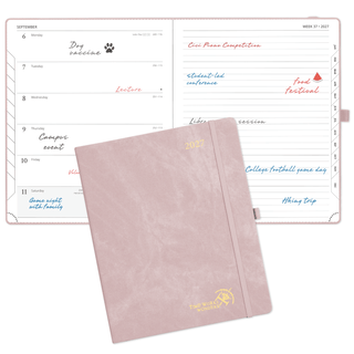 POPRUN Weekly Planner Pink