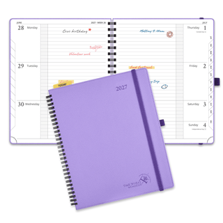 POPRUN 2027 Week Planner Lavender