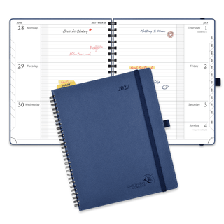 POPRUN 2027 Week Planner Navy Blue